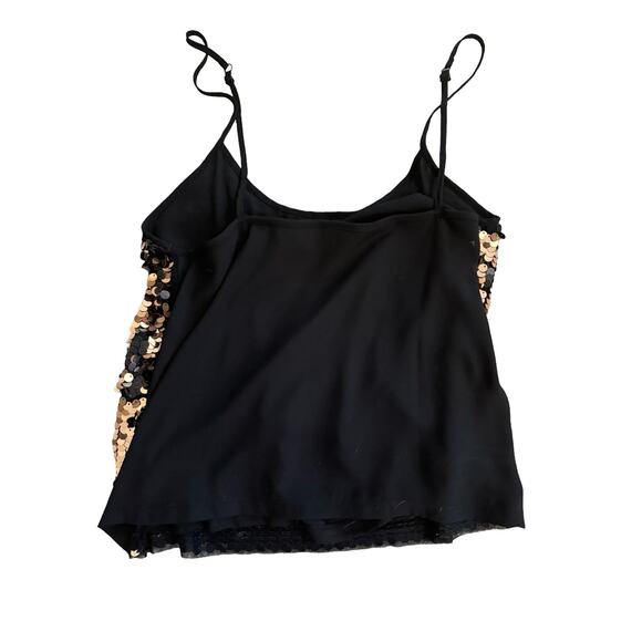 SOHO 2 Pc Gold Sequin Tank Mini Skirt M Party Glam Cocktail Date Sexy Holiday - Picture 7 of 12